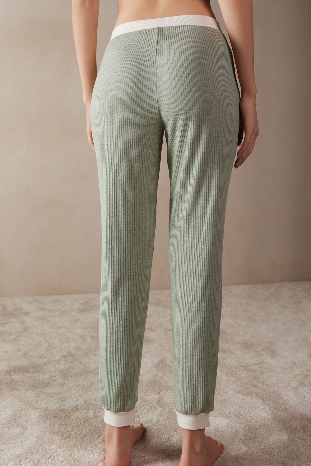 Intimissimi Lost in Fields Full Length Pants in Modal Groen Groen | 35120KTHB