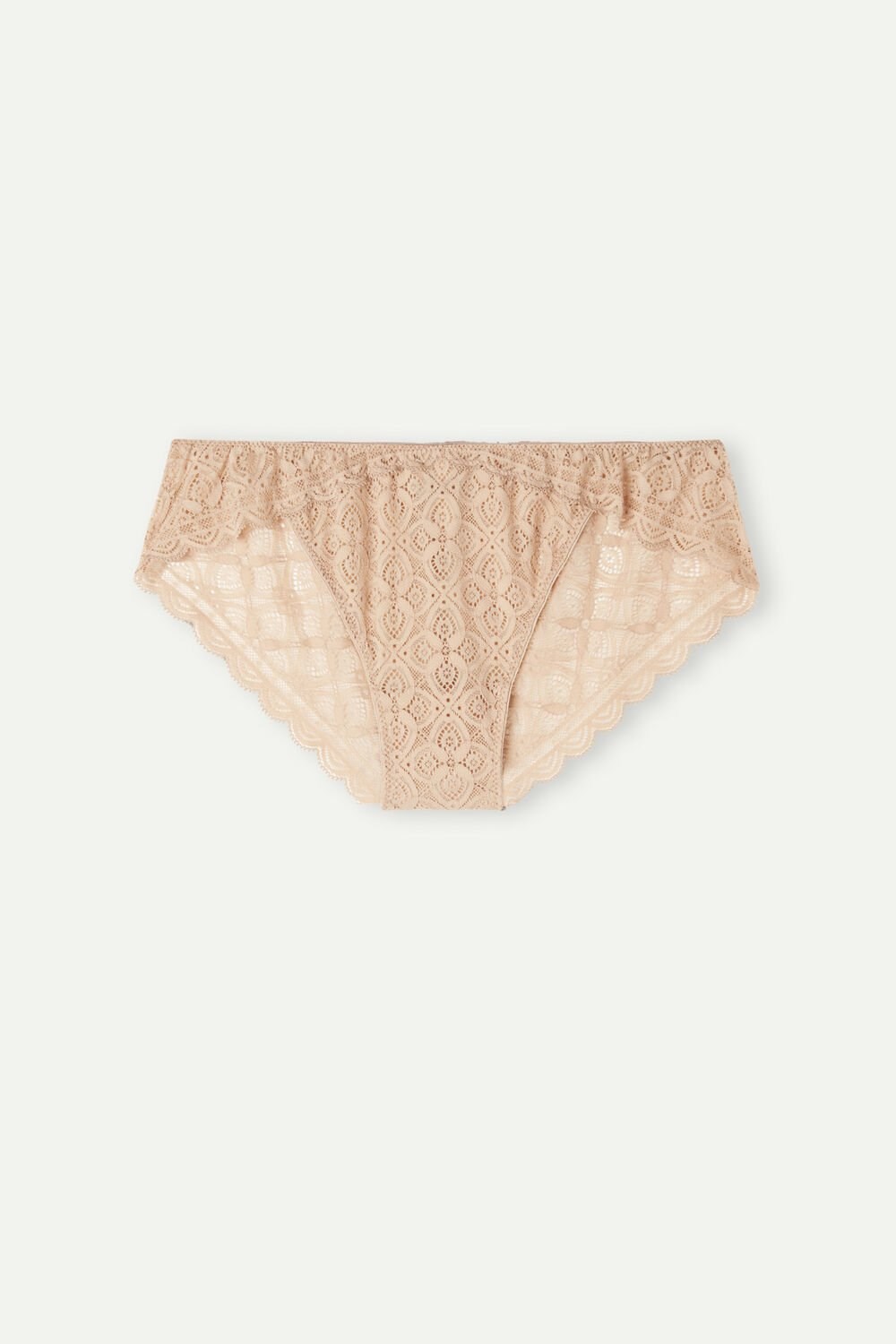 Intimissimi Low Rise Kanten Panties Beige | 90735VWZA