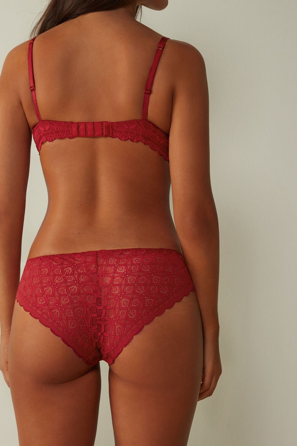 Intimissimi Low Rise Kanten Panties Rood Rood | 79436EXAY