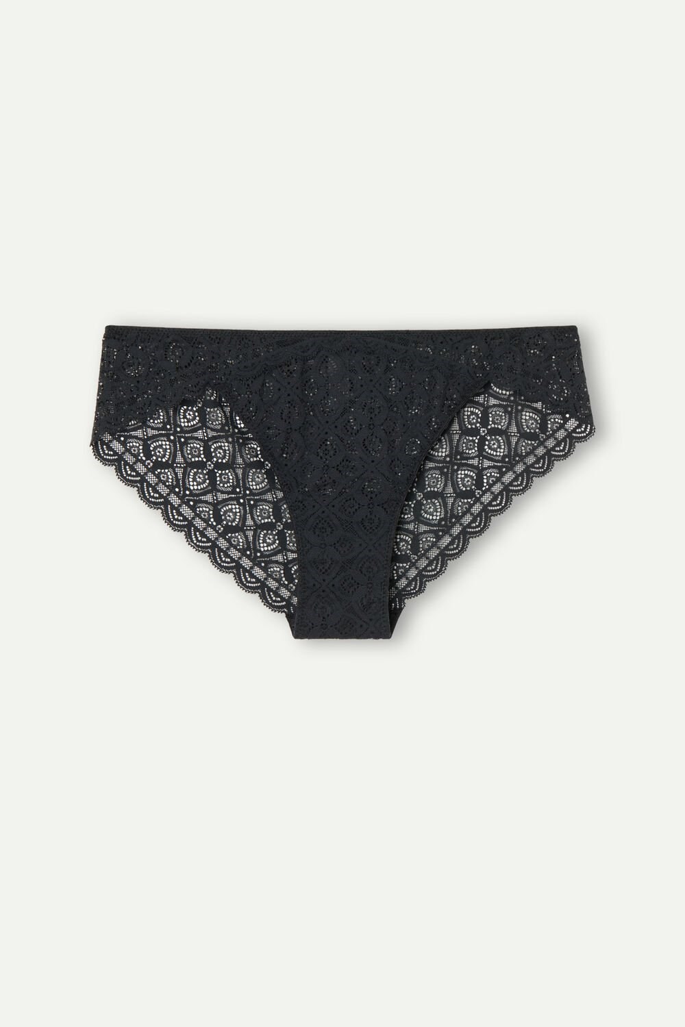 Intimissimi Low Rise Kanten Panties Zwart Zwart | 97023DIKY