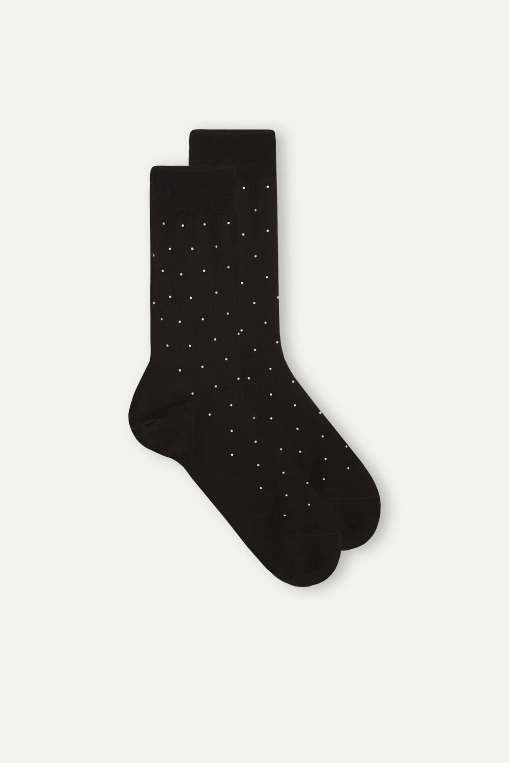 Intimissimi Men’s Kort Socks in Patterned Lisle Katoenen Zwart Zwart | 73698USBD