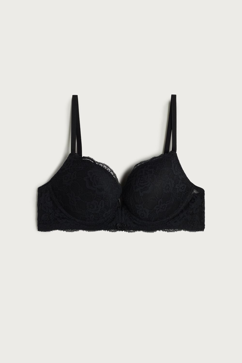 Intimissimi Mia Kanten Super Push-Up Bra Zwart Zwart | 34917DHWP