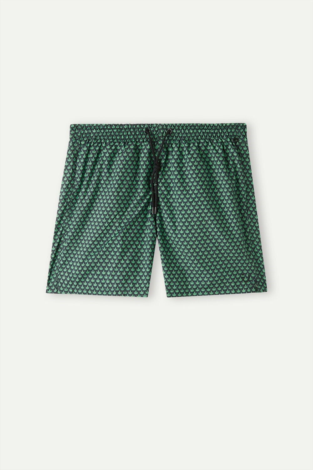 Intimissimi Micro Leaf Print Swim Trunks Groen Zwart | 96021YPBM