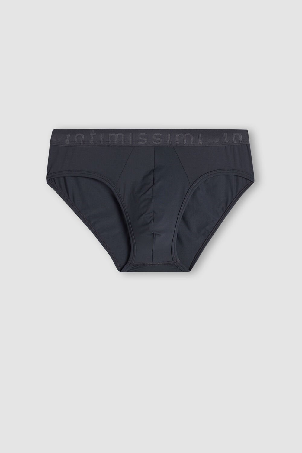 Intimissimi Microfiber Briefs with Logo Detail Grijs Grijs | 85943MLXR