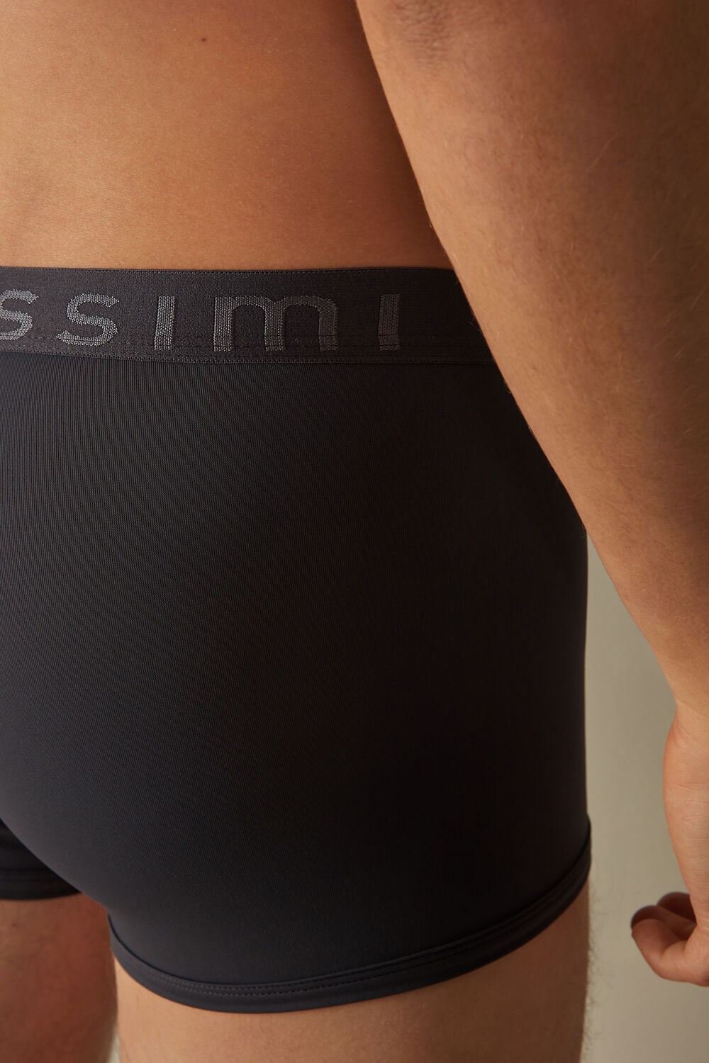 Intimissimi Microfiber Logo Boxer Shorts Grijs Grijs | 40389BLNQ