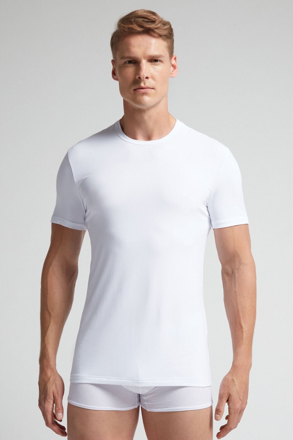 Intimissimi Microfiber T-shirt Wit Wit | 25178JRPB