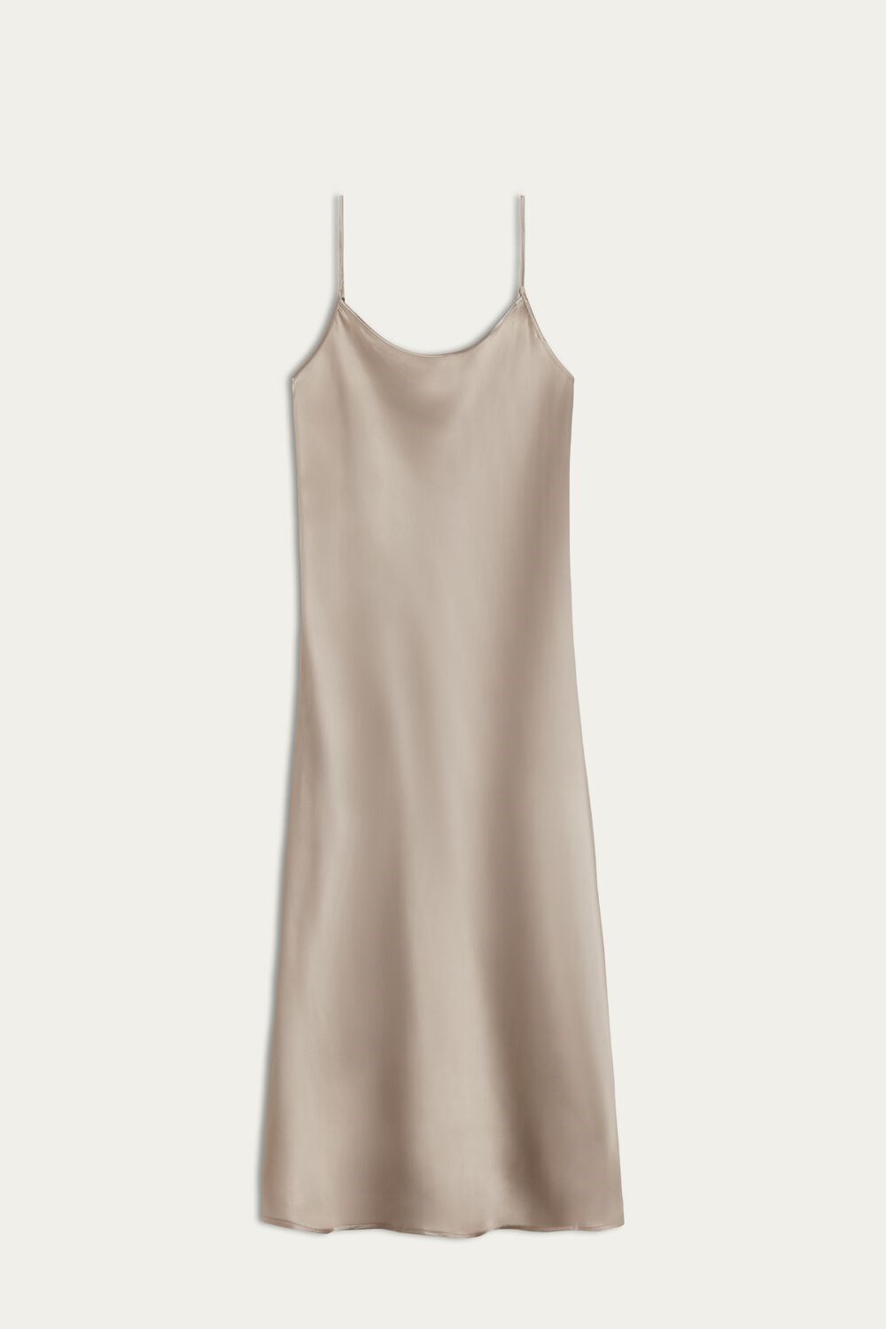 Intimissimi Midi-Length Slip in Silk Beige | 31078PKFW