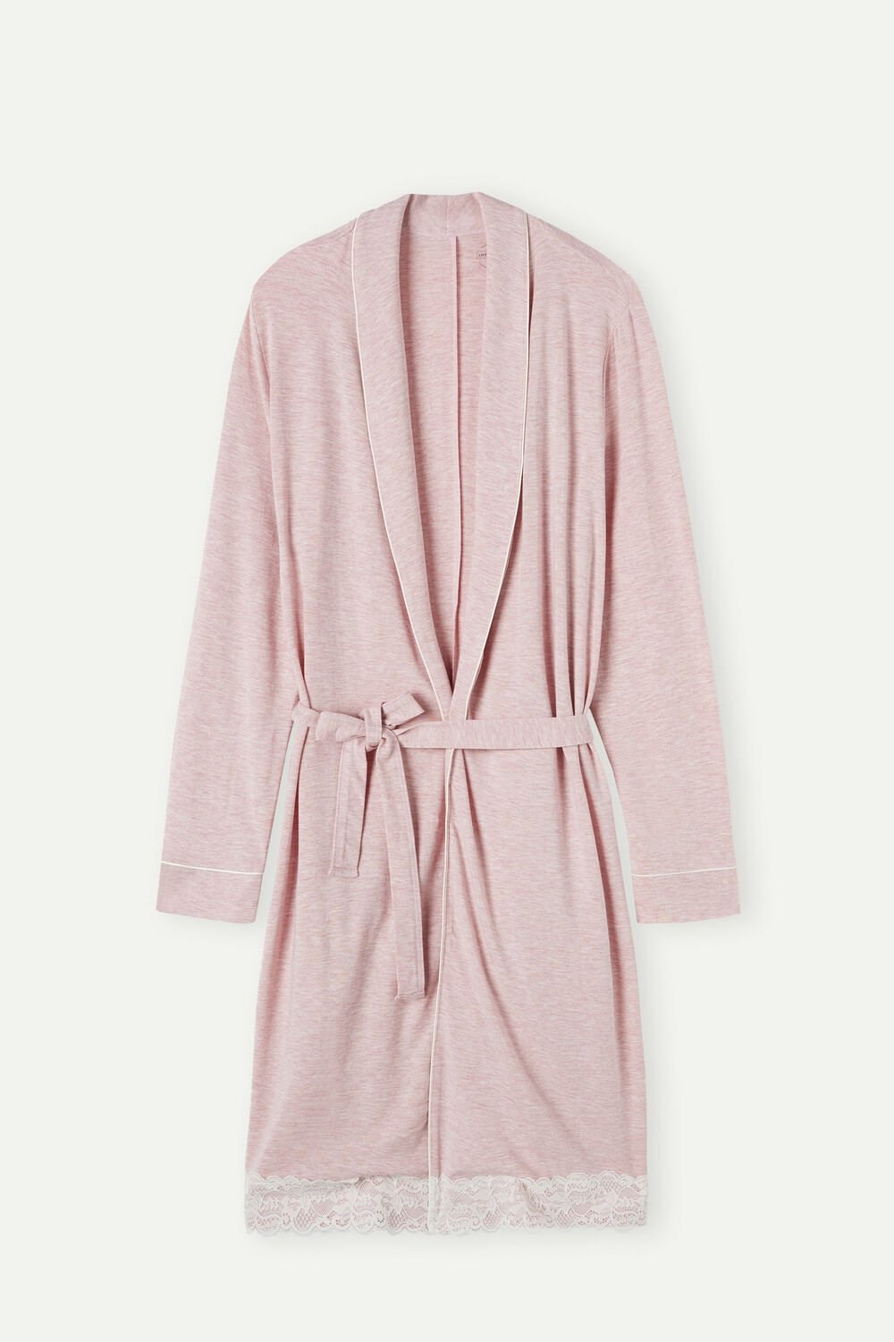 Intimissimi Modal Kanten Detail Robe Roze Lichtroze | 70634DVGX