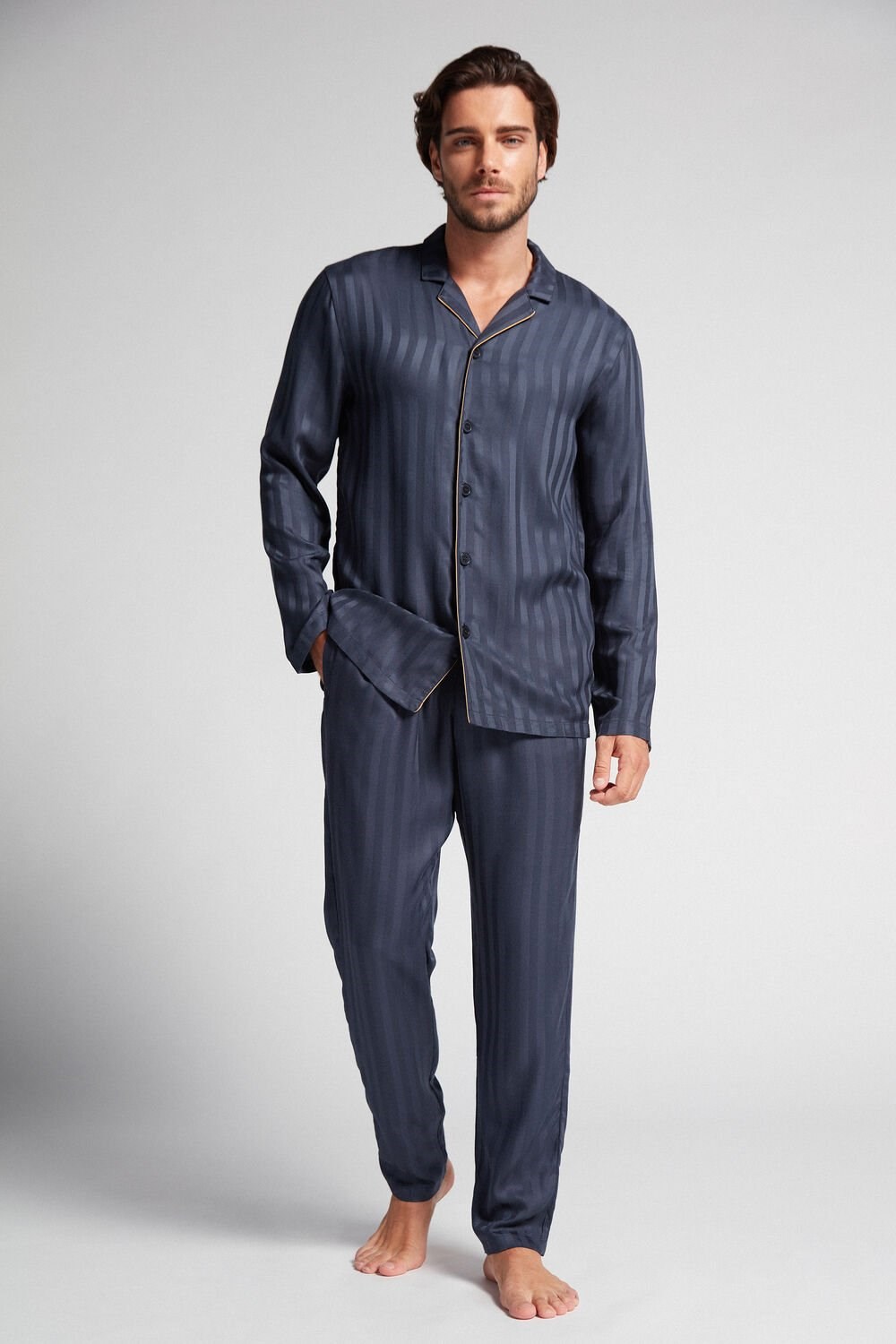 Intimissimi Modal Pajama Set Blauw Donkerblauw | 29851LMZF