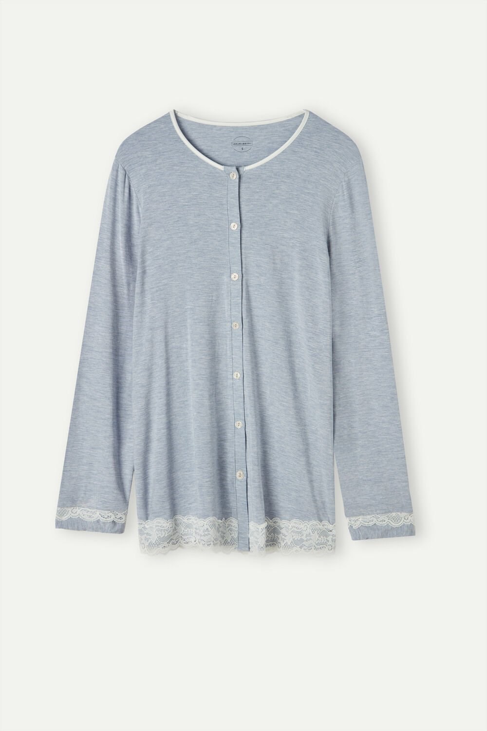 Intimissimi Modal and Kanten Cardigan Lichtblauw Lichtblauw | 16724KRNV