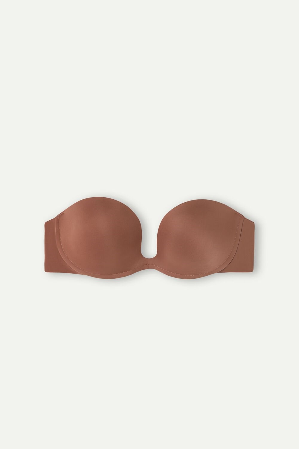 Intimissimi Monica Bandeau Bra in Ultralight Microfiber Donkerbeige | 48731JGMB