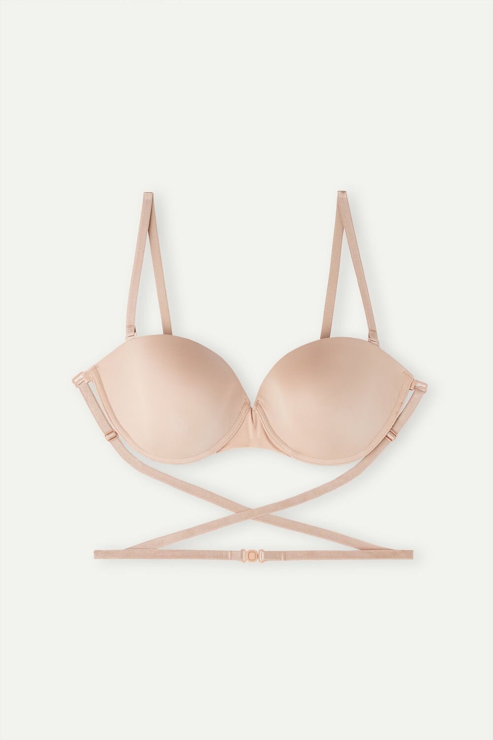 Intimissimi Multi-functional Anna Balconette Bra in Ultralight Microfiber Beige | 67834ODYN