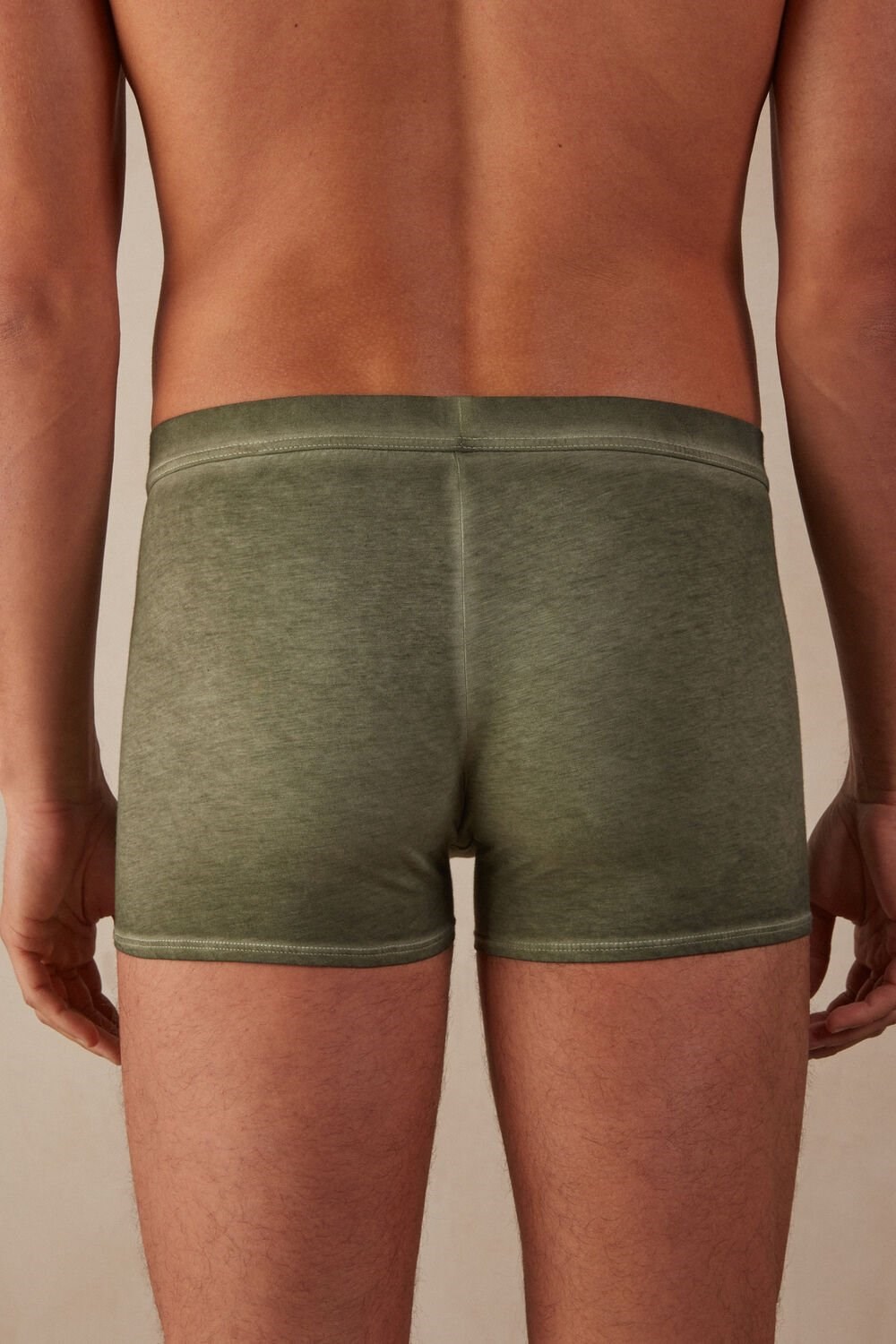 Intimissimi Natural Fresh Supima® Katoenen Boxers Groen Groen | 08721FHAK