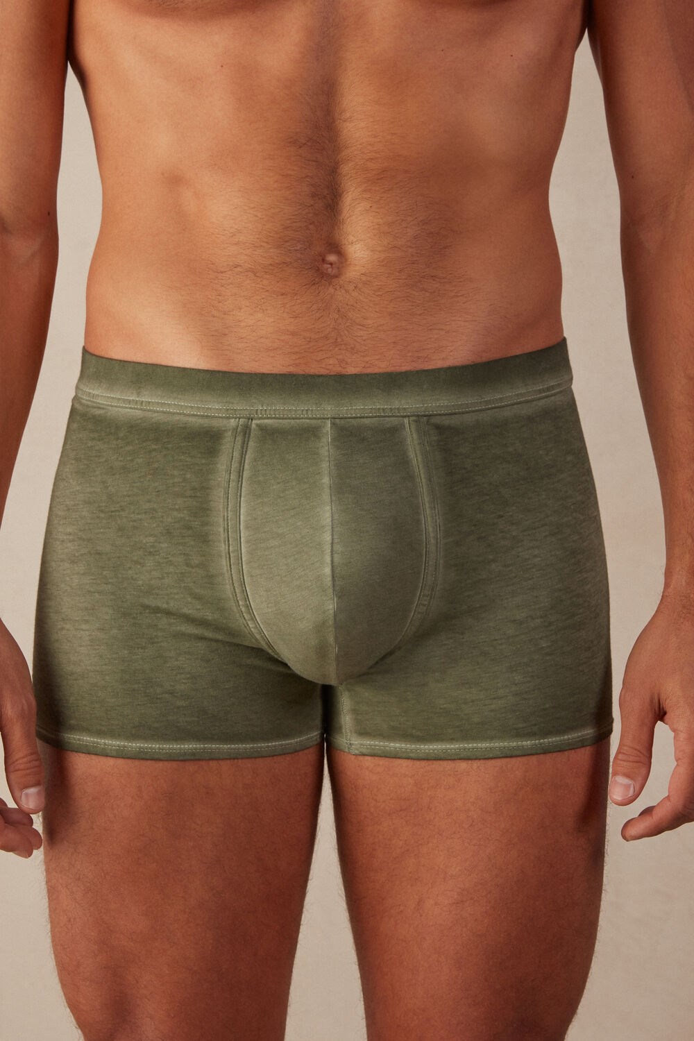 Intimissimi Natural Fresh Supima® Katoenen Boxers Groen Groen | 08721FHAK