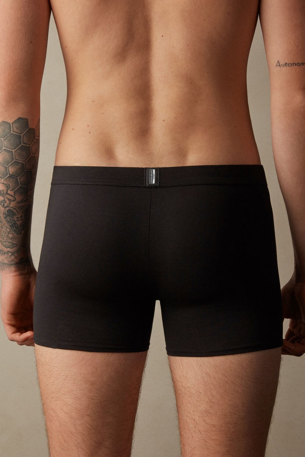 Intimissimi Natural Fresh Supima® Katoenen Boxers Zwart Zwart | 23146LGUI