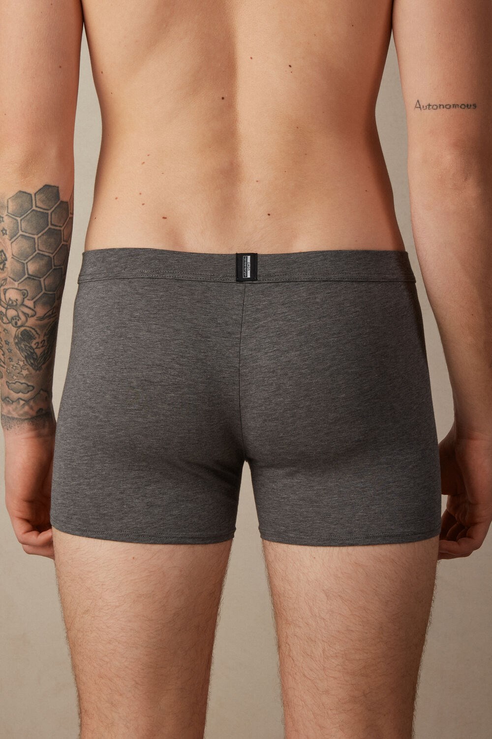 Intimissimi Natural Fresh Supima® Katoenen Boxers Donkergrijs Grijs | 29765DOGV