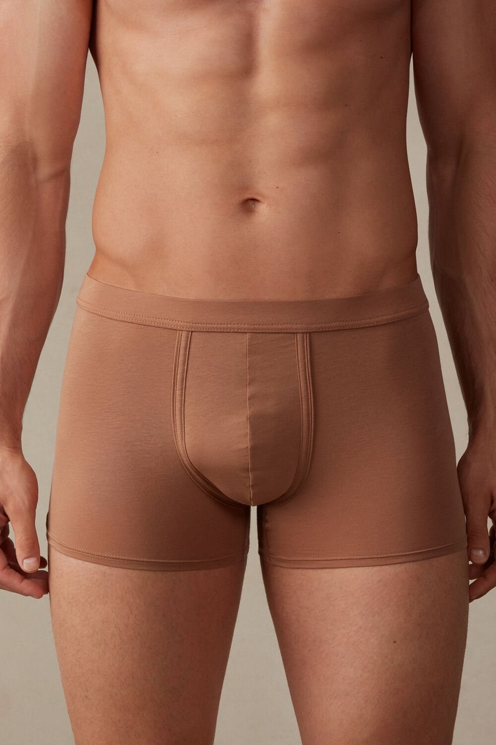 Intimissimi Natural Fresh Supima® Katoenen Boxers Beige | 46892TBIS