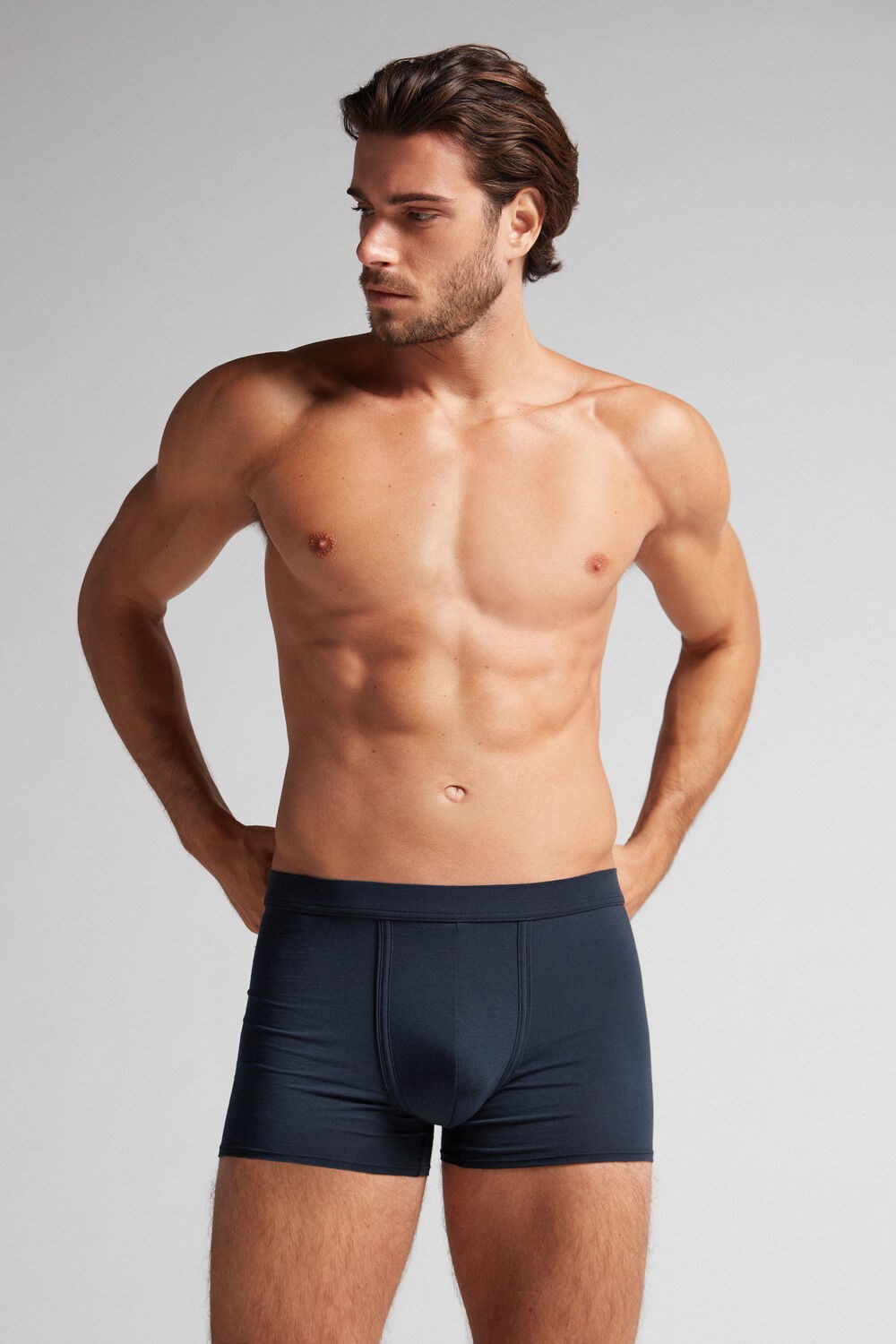 Intimissimi Natural Fresh Supima® Katoenen Boxers Blauw Blauw | 61459WIKJ