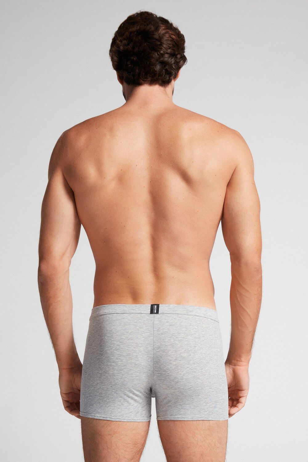 Intimissimi Natural Fresh Supima® Katoenen Boxers Grijs Lichtgrijs | 75120QPDZ