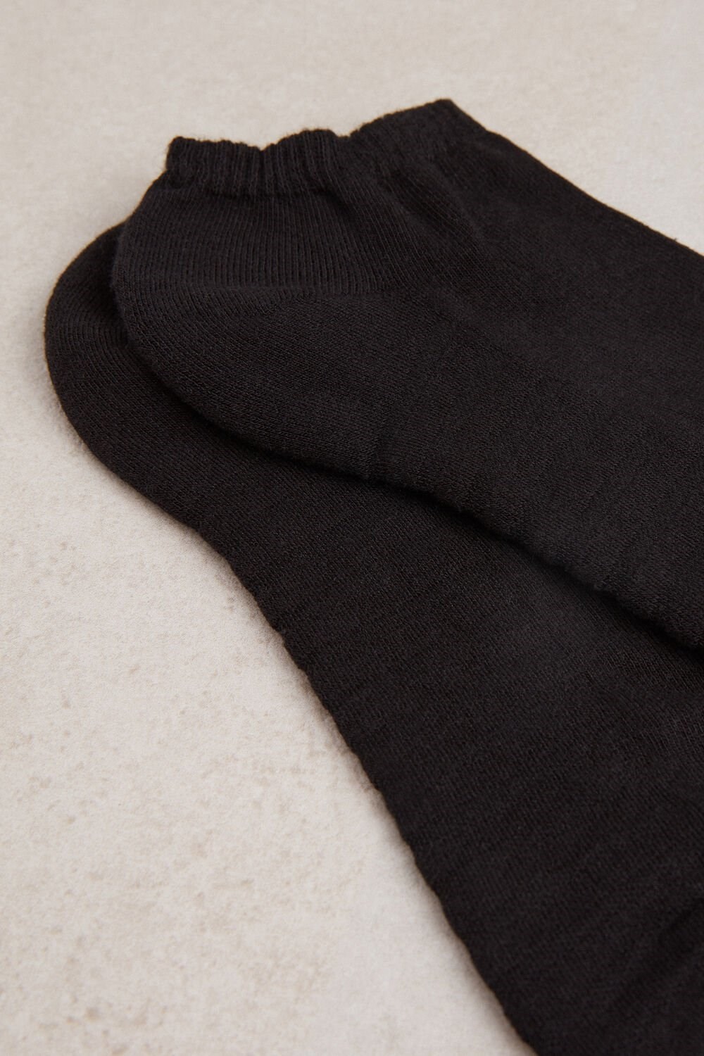 Intimissimi No-show Socks in Terrycloth Zwart Zwart | 83196TKMB