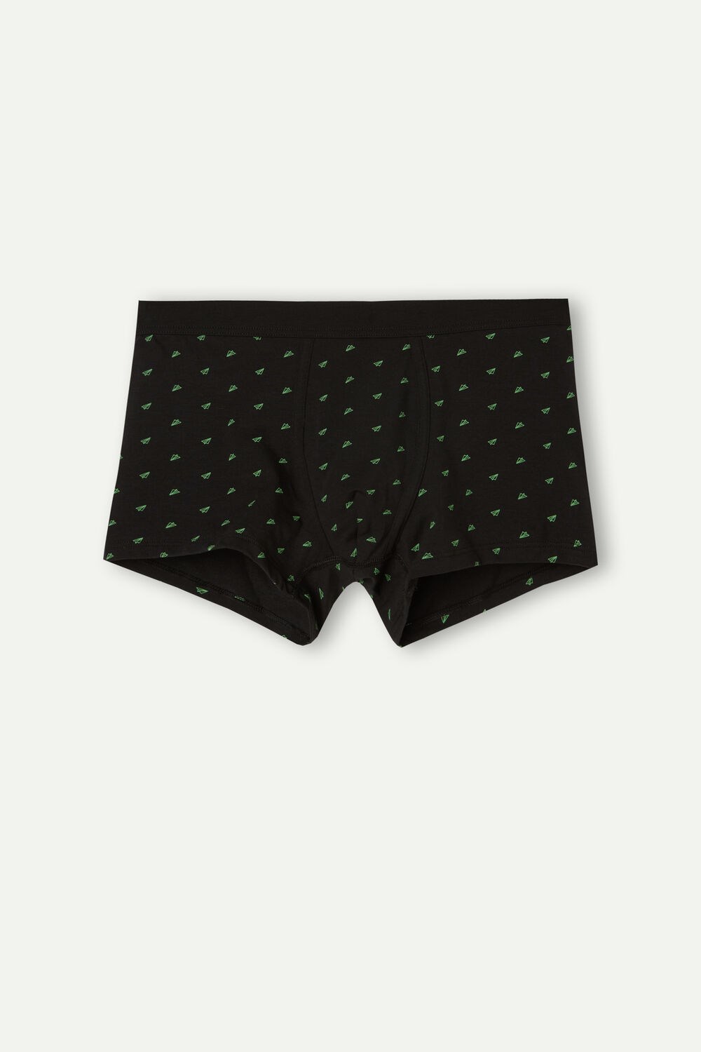 Intimissimi Paper Plane Boxers in Stretch Supima® Katoenen Zwart Zwart | 38742QGLP