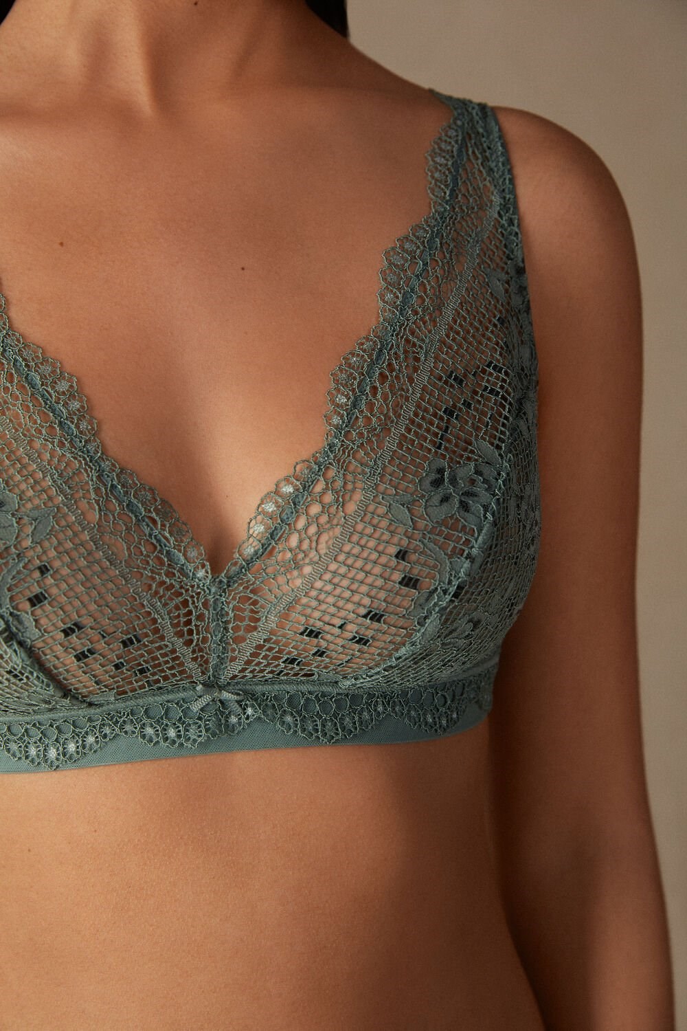 Intimissimi Prairie Bouquet Lara Triangle Bra Groen Groen | 31964ZNVF