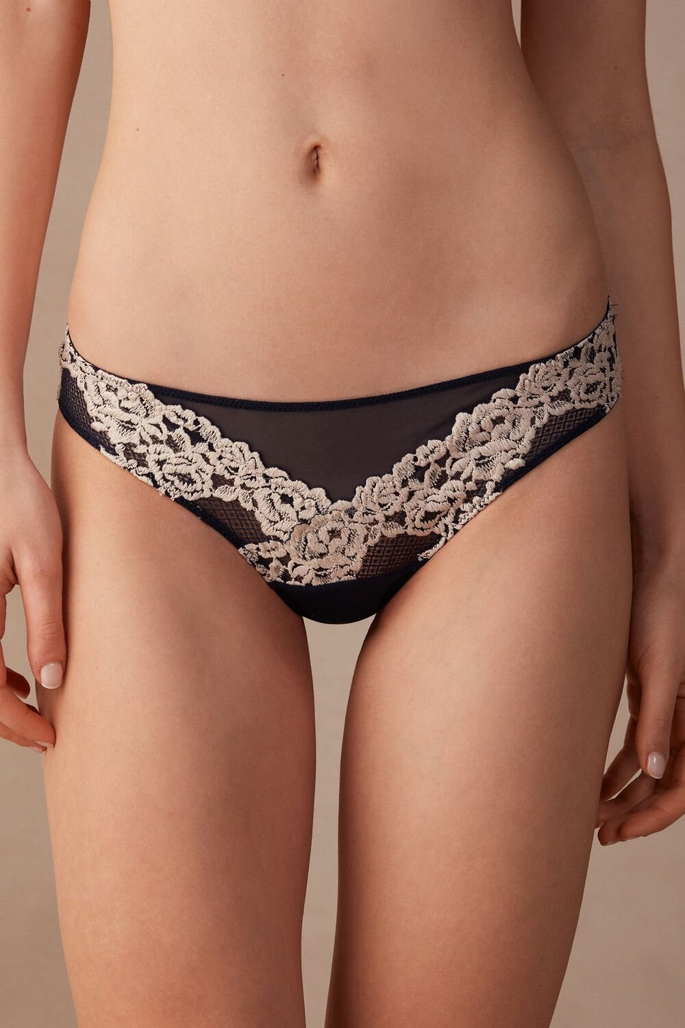 Intimissimi Pretty Flowers Brazilian Blauw Diepblauw | 60531ZBMF