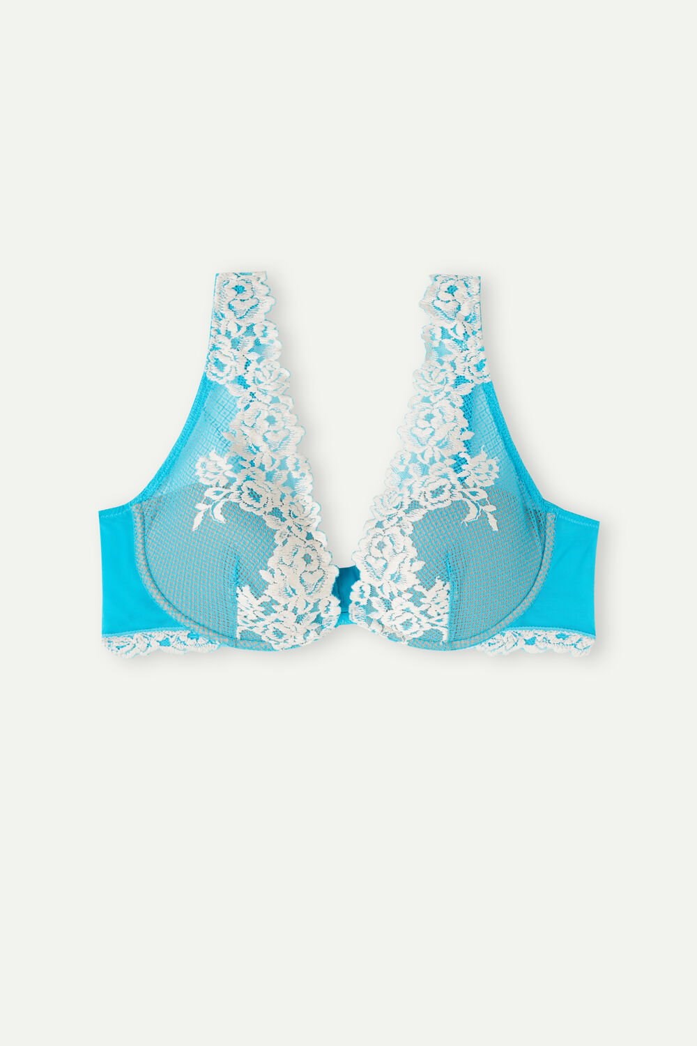 Intimissimi Pretty Flowers Elena Balconette Bra Blauw Turquoise | 75893PLGN