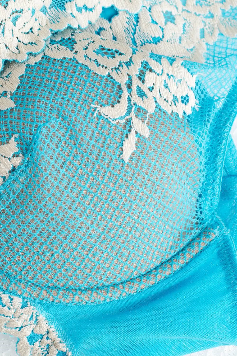 Intimissimi Pretty Flowers Elena Balconette Bra Blauw Turquoise | 75893PLGN