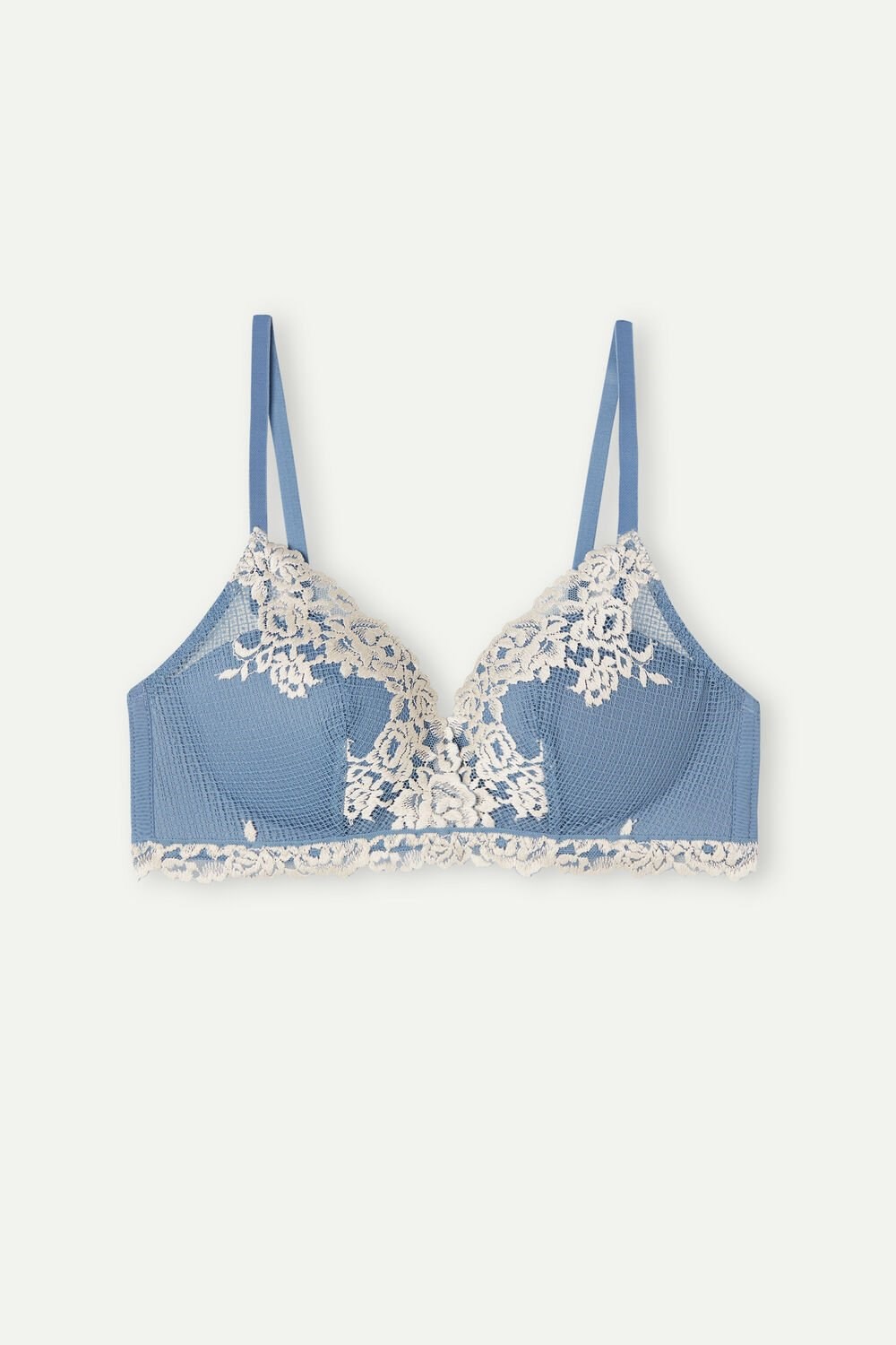 Intimissimi Pretty Flowers Fabiola Push-up Bra Wit Blauw | 61980FYUO