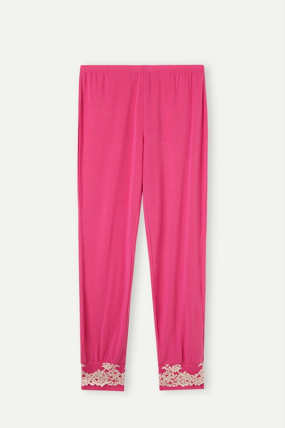 Intimissimi Pretty Flowers Full Length Cuffed Modal Pants Roze Roze | 84563KAPH