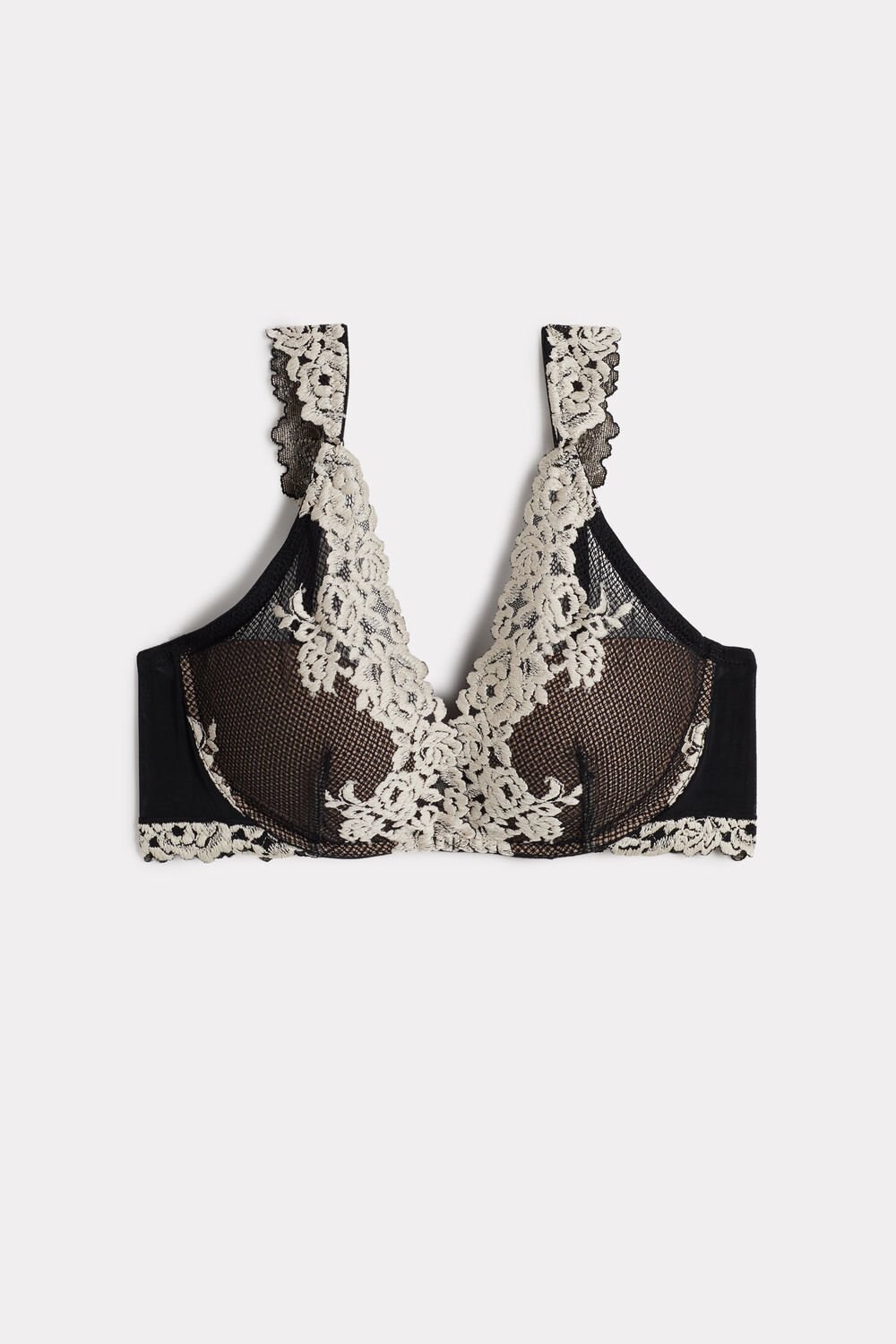 Intimissimi Pretty Flowers Giorgia Balconette Bra Gekleurd Zwart | 03971GUBY