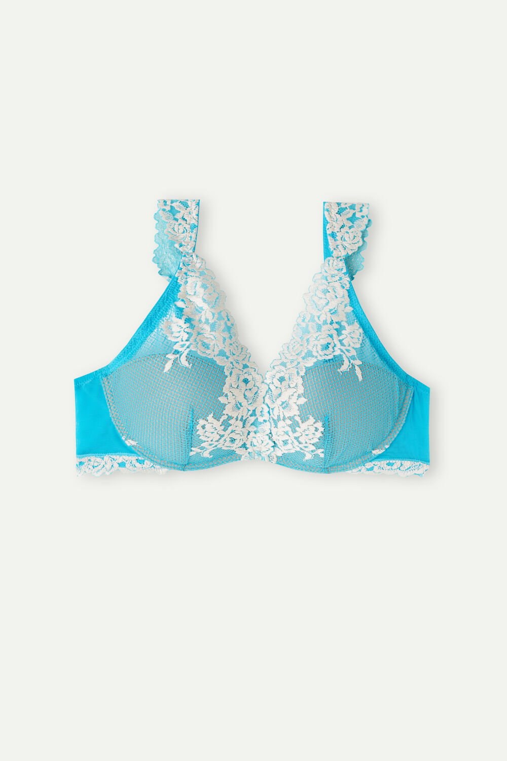 Intimissimi Pretty Flowers Giorgia Balconette Bra Blauw Turquoise | 09217FTXY