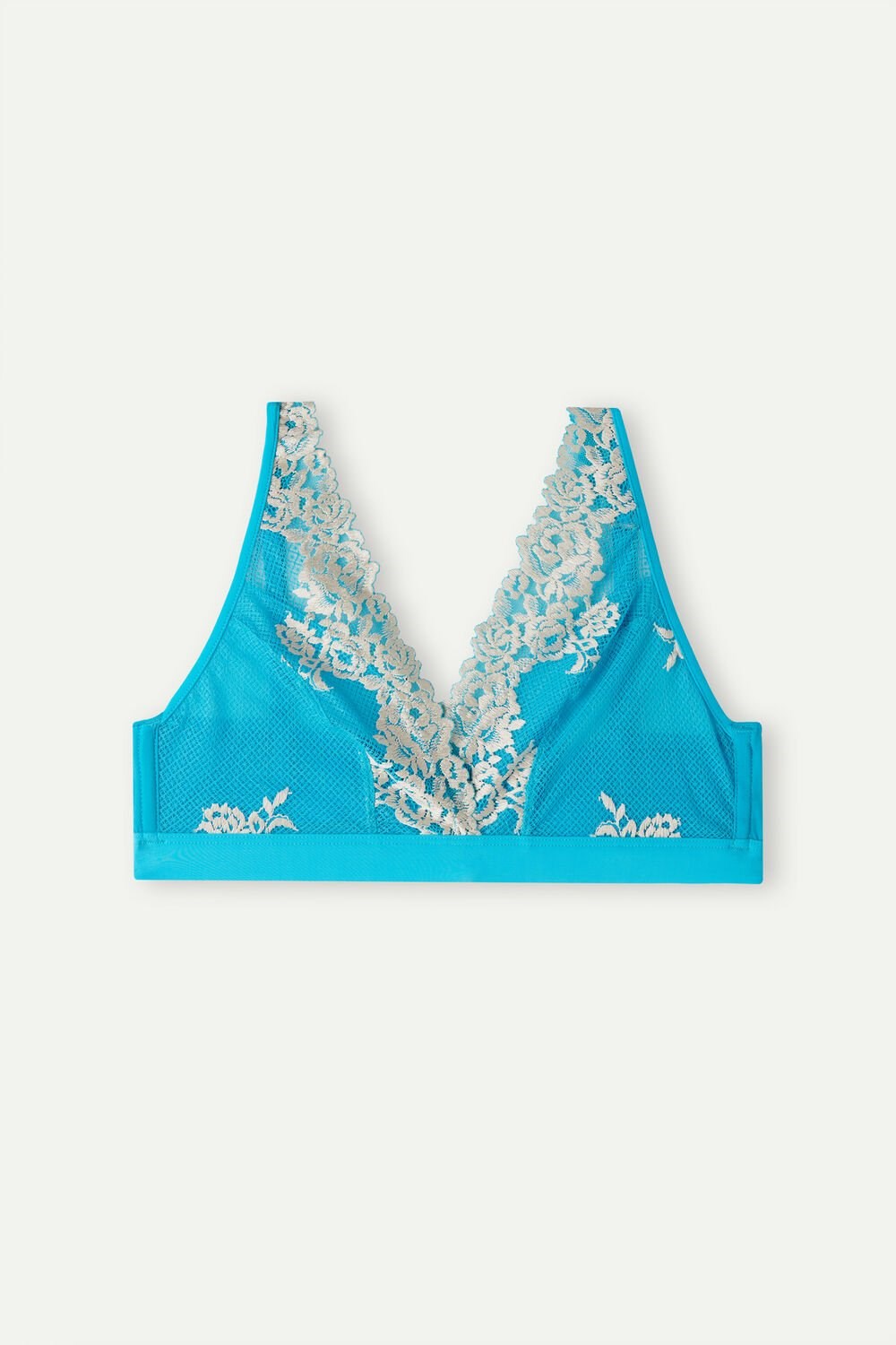 Intimissimi Pretty Flowers Lara Triangle Bra Blauw Turquoise | 82653HRFT