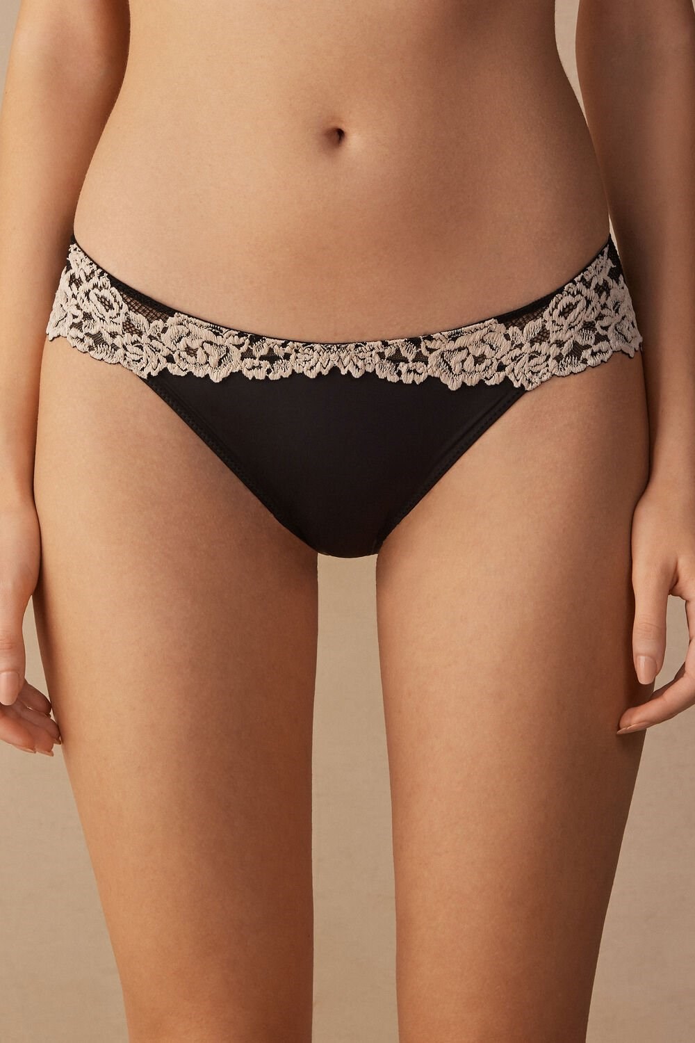 Intimissimi Pretty Flowers Panties Gekleurd Zwart | 95604ZOYW