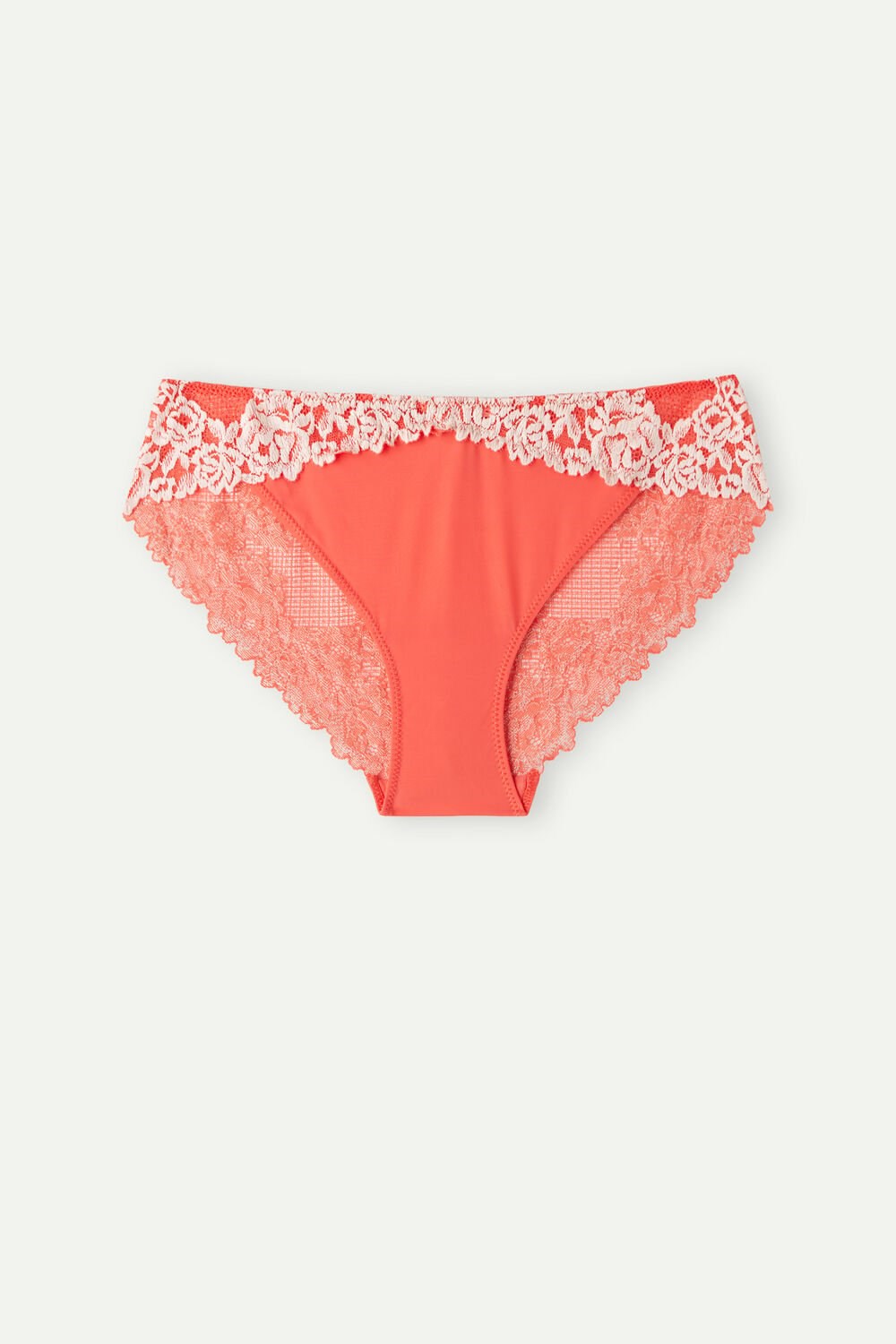 Intimissimi Pretty Flowers Panties Ivory - 216j - Flame Scarlet / Ivory | 07289QGVM