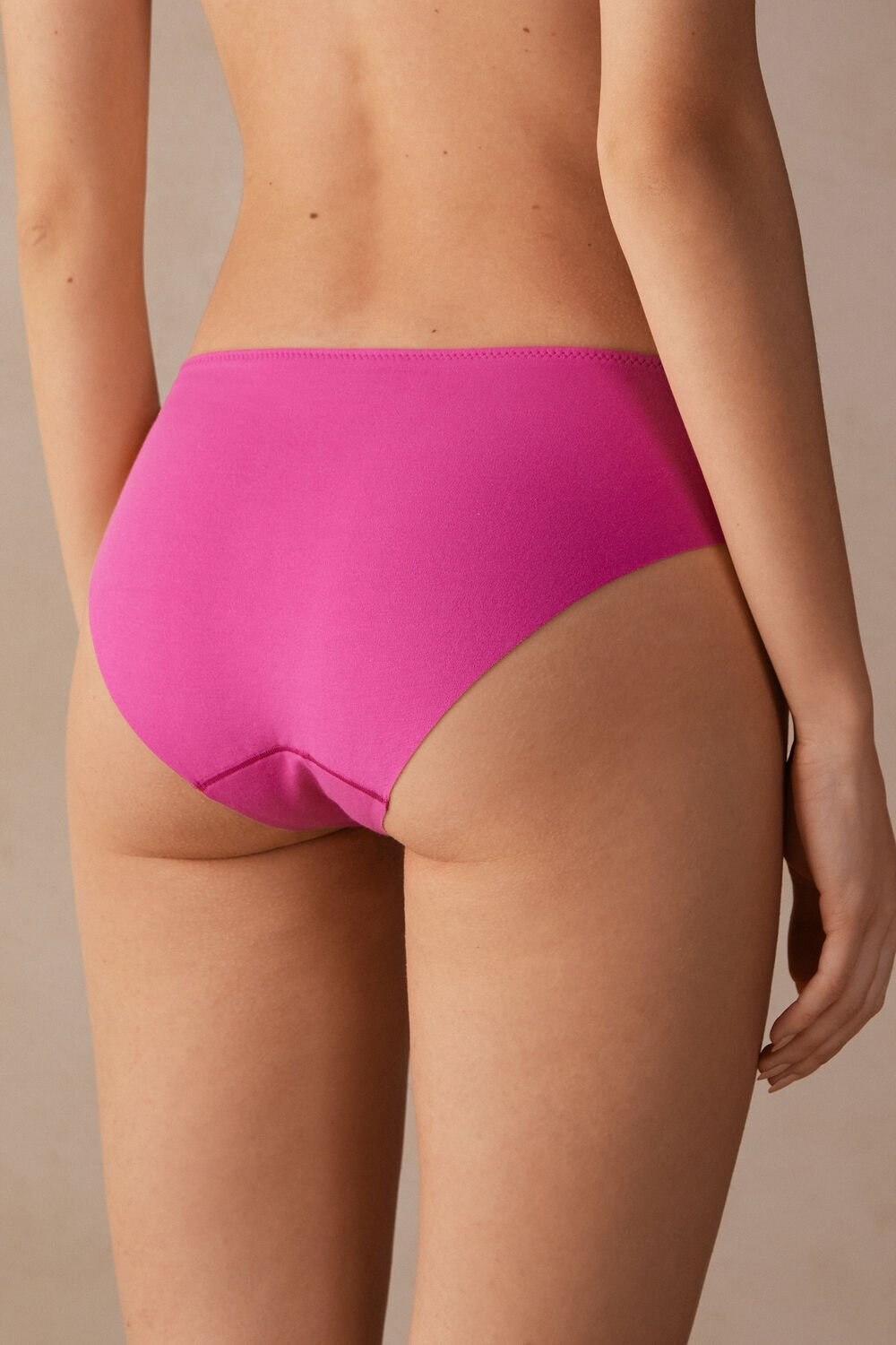 Intimissimi Pretty Flowers Seamless Katoenen Panties Roze Roze | 08749MTGB