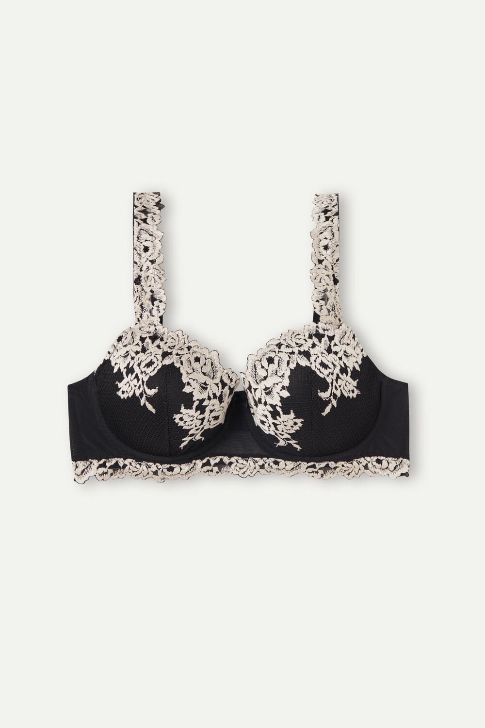 Intimissimi Pretty Flowers Sofia Balconette Bra Gekleurd Zwart | 09782KDCW