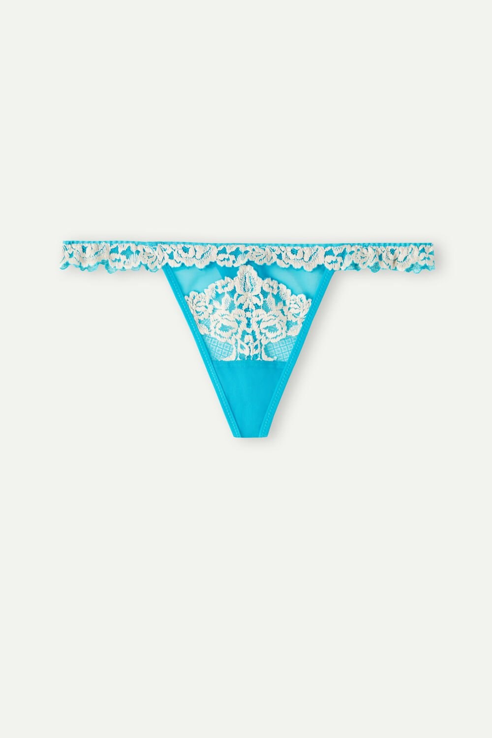 Intimissimi Pretty Flowers String String Blauw Turquoise | 42038LYMT