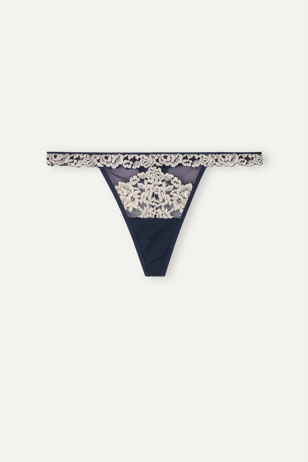 Intimissimi Pretty Flowers String String Blauw Diepblauw | 67895RNKU