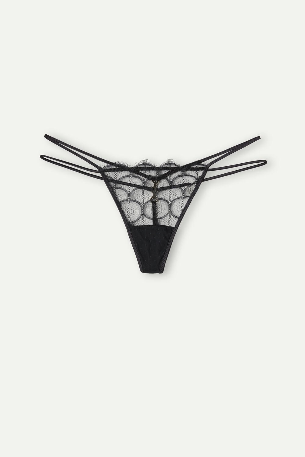 Intimissimi Pure Charme String String Zwart Zwart | 49785WLZE