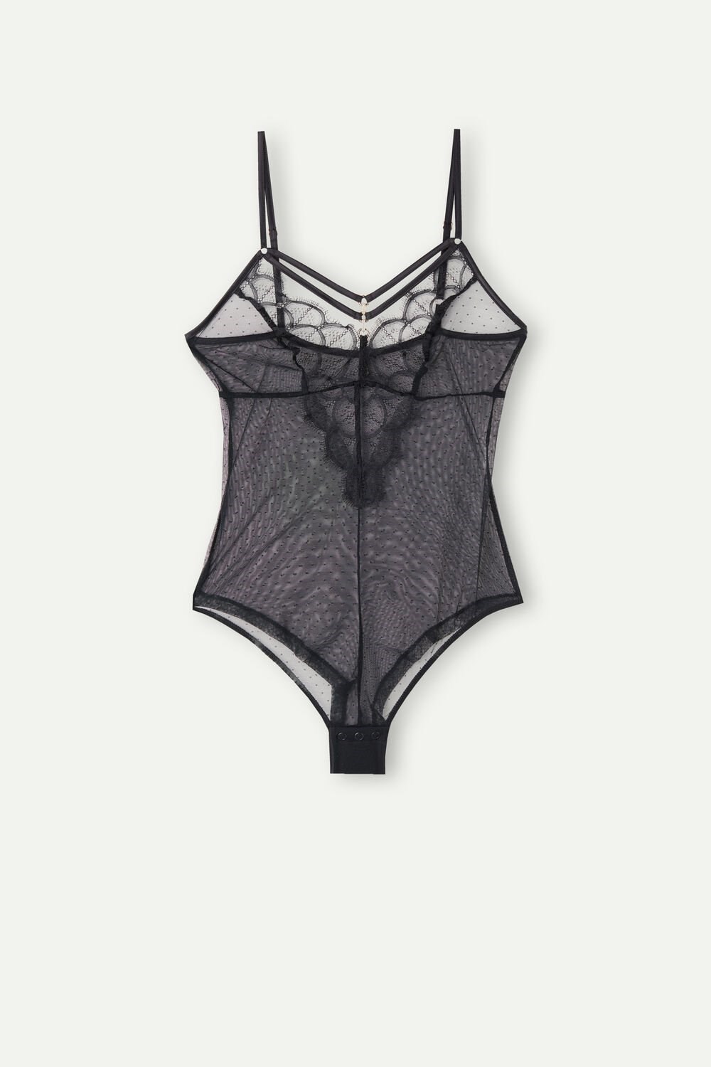 Intimissimi Pure Charme Tulle Bodysuit Zwart Zwart | 94732NCRZ