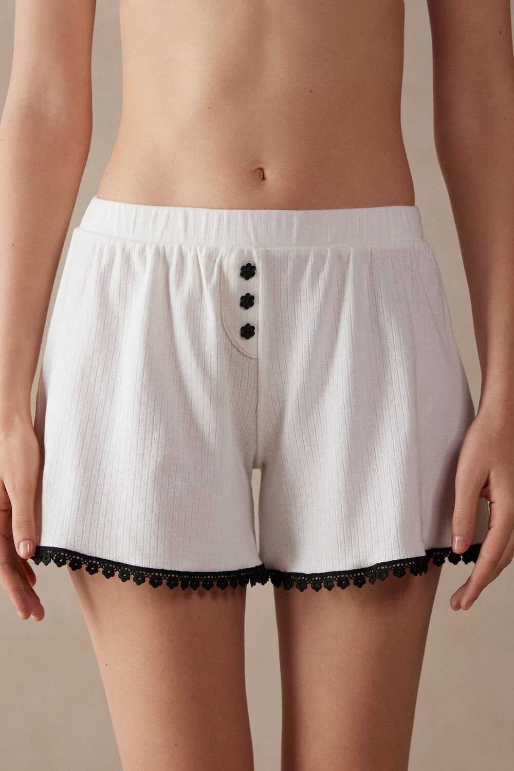 Intimissimi Pure Joy Katoenen Shorts Wit | 03942MCJD