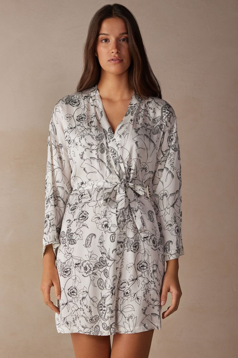 Intimissimi Pure Joy Satin Kimono Print - 223j - Pure Joy Print | 01345TGPB