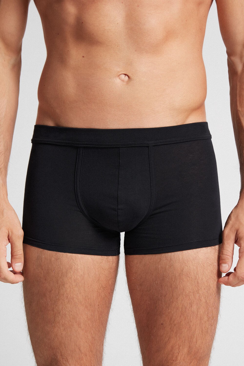 Intimissimi Push-up Boxers in Stretch Katoenen Zwart | 20734KTZX