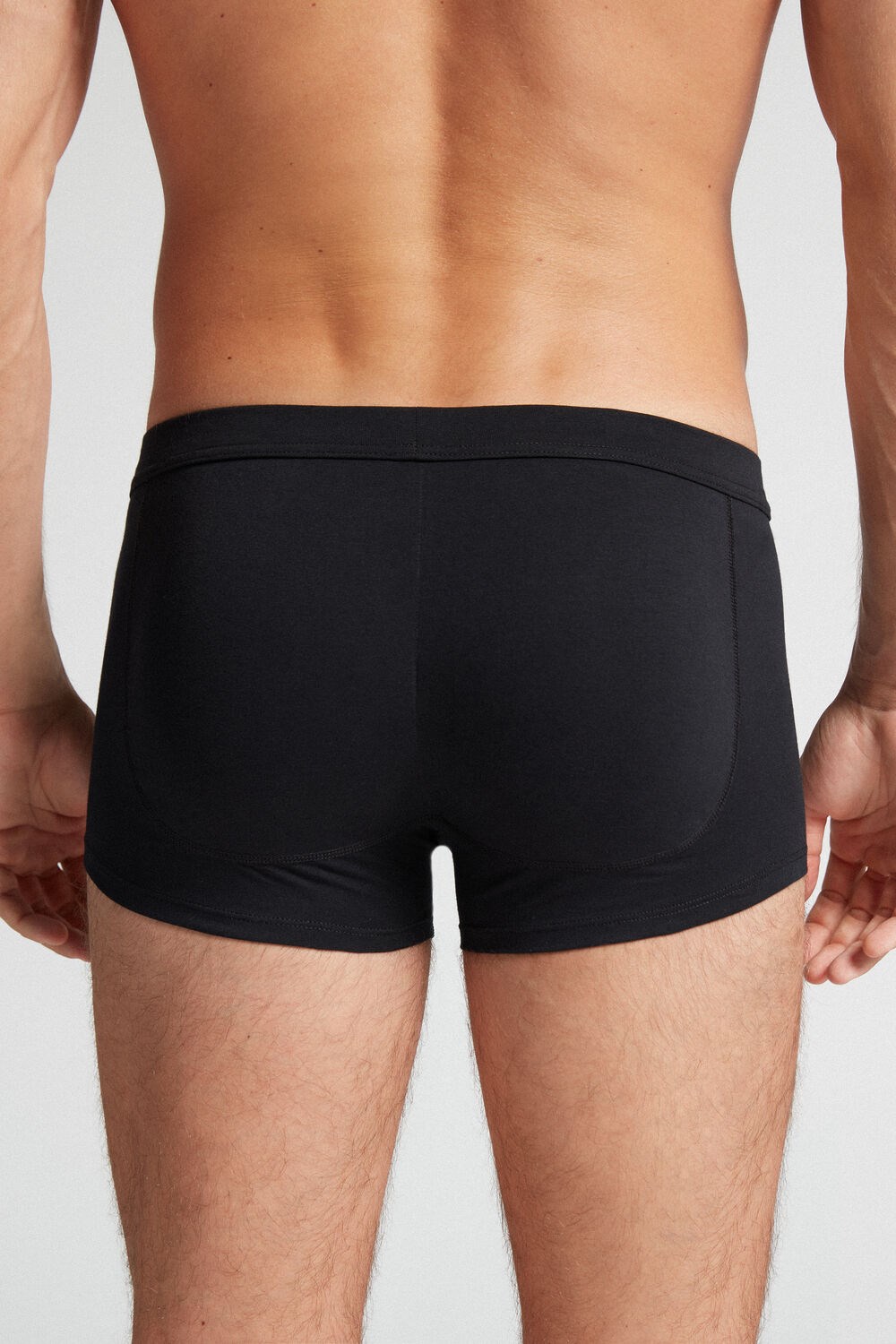 Intimissimi Push-up Boxers in Stretch Katoenen Zwart | 20734KTZX