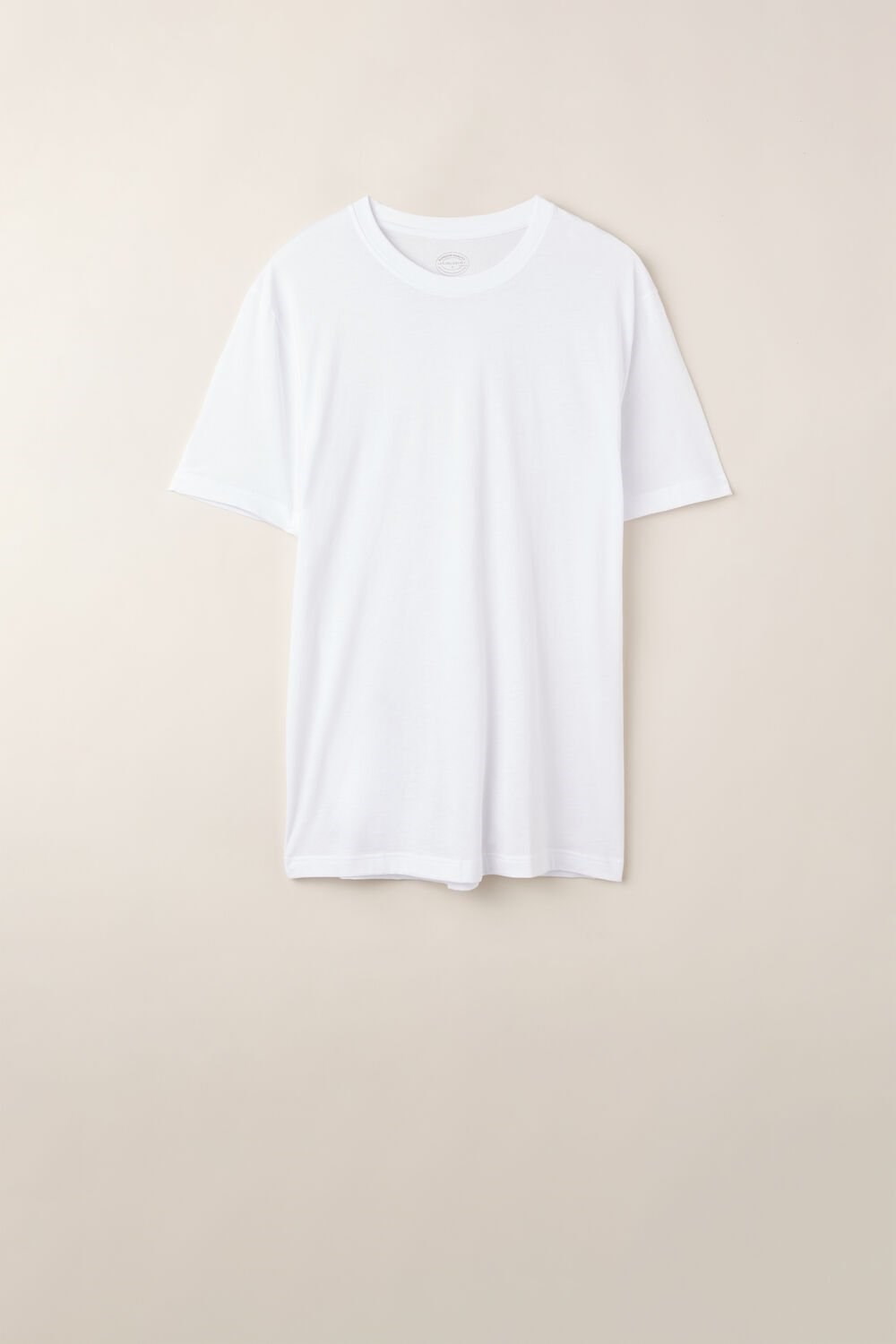 Intimissimi Regular Fit T-Shirt in Extrafine Supima® Katoenen Wit Wit | 72315ISDY