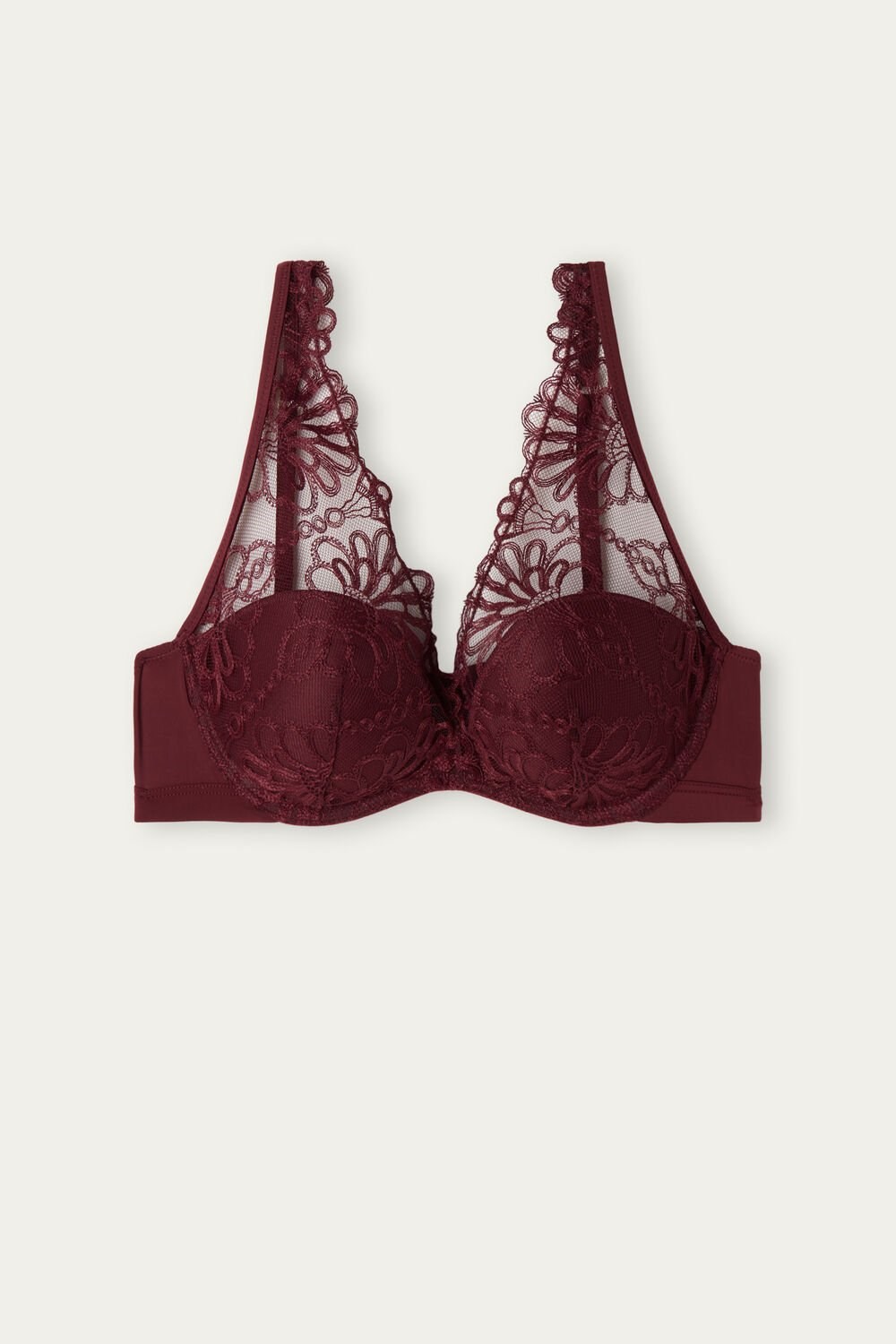 Intimissimi Romantic Life Giorgia Balconette Bra Rood Donkerrood | 63124JCNS