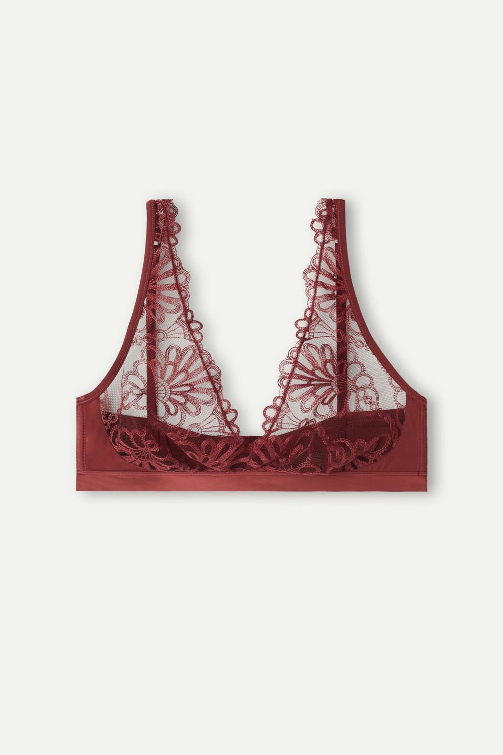 Intimissimi Romantic Life Lara Triangle Bra Rood Donkerrood | 91046RSAB