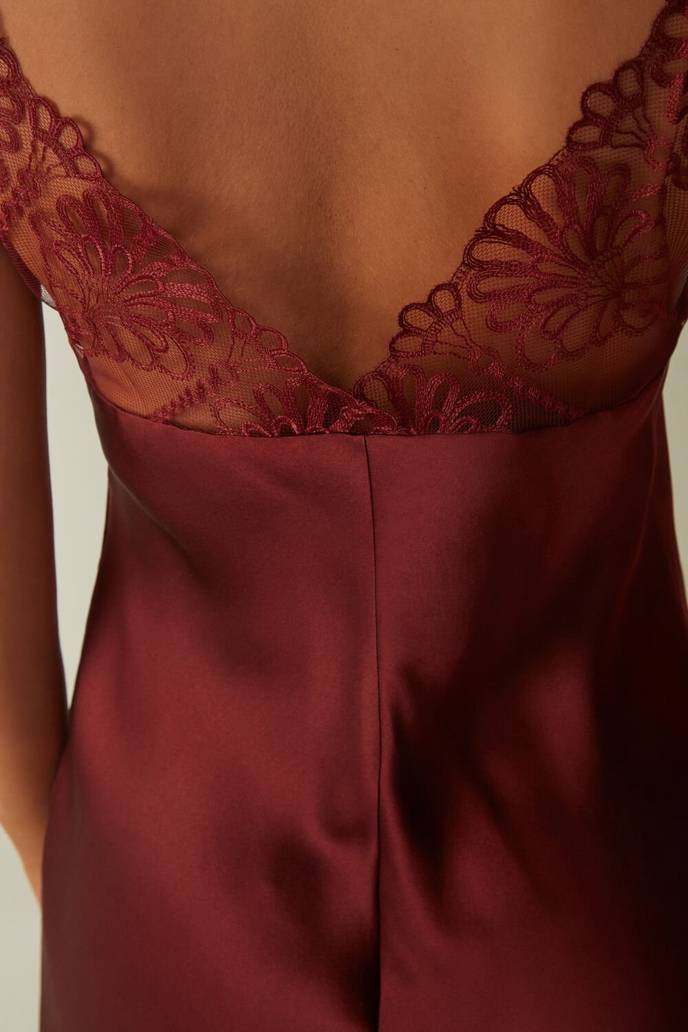 Intimissimi Romantic Life Silk Chemise Rood Donkerrood | 06753ERJK